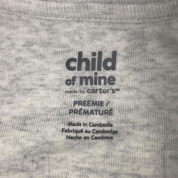 Child of Mine by Carter’s 3 piece Premie set: onesie, pants and hoodie, NWT! - Picture 8 of 10